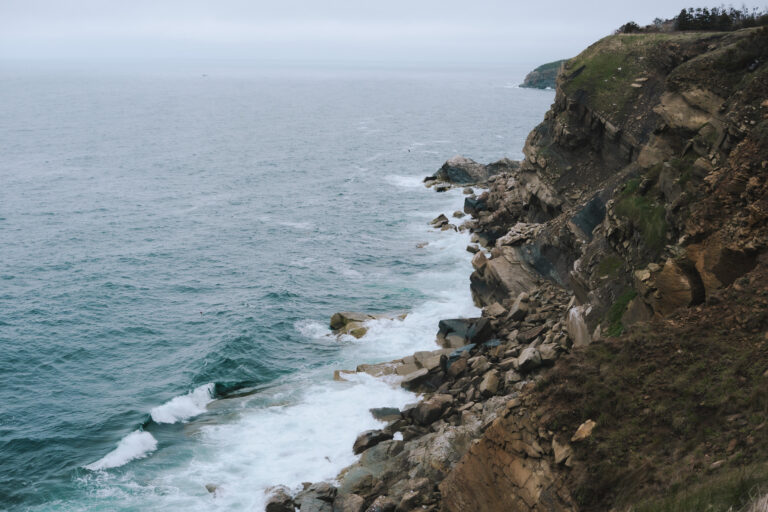 The edge of the Atlantic.